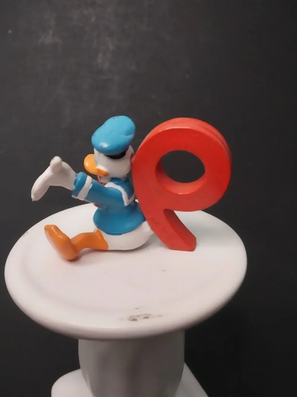 Vintage Donald Duck Disney Cake Decoration Topper 9th Birthday Figure
